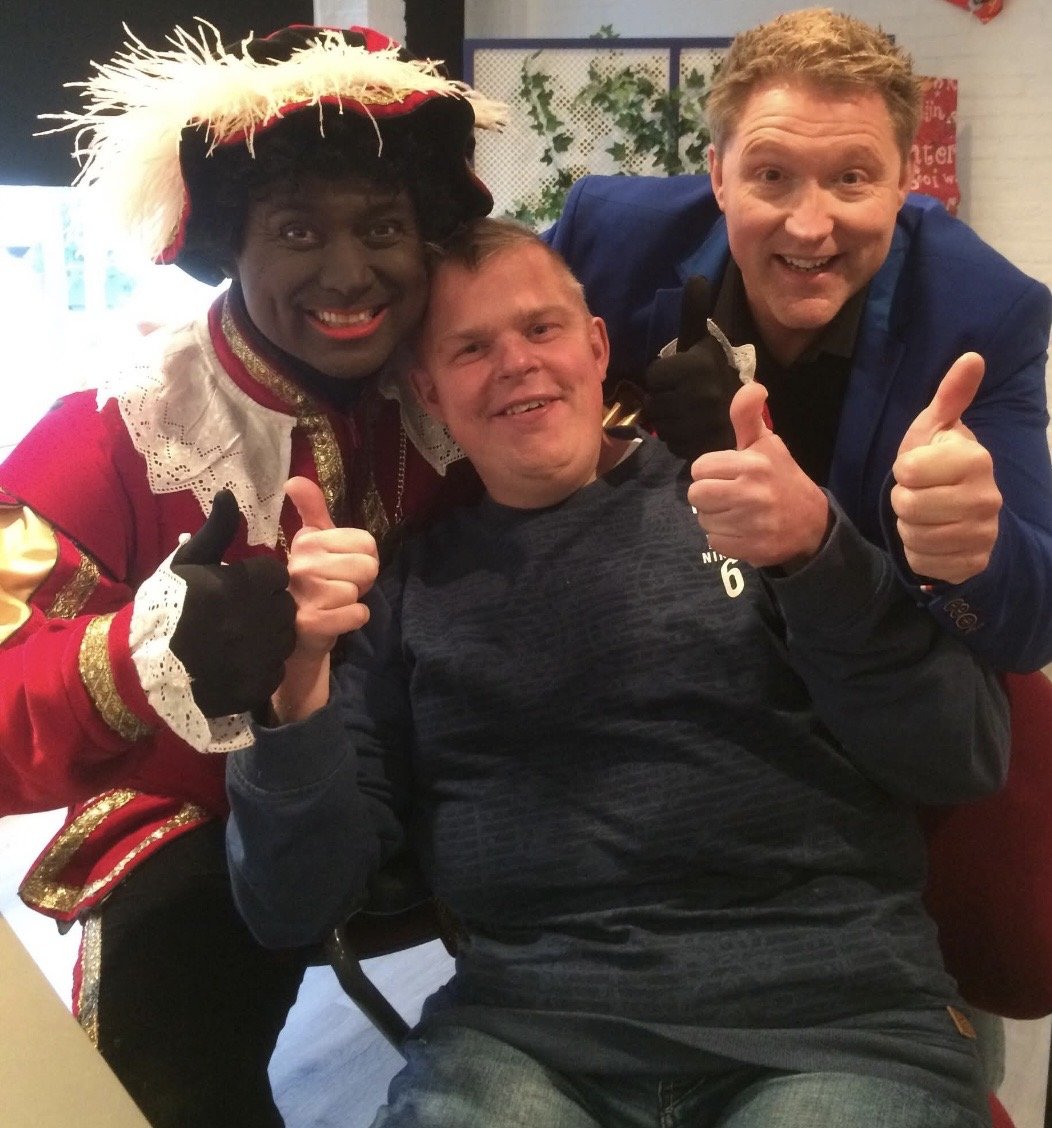Op de foto met coole Piet 